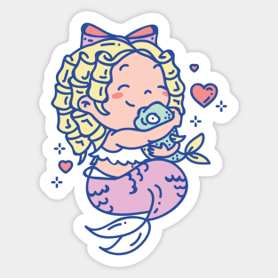 Fintastic friendly mermaid Sticker